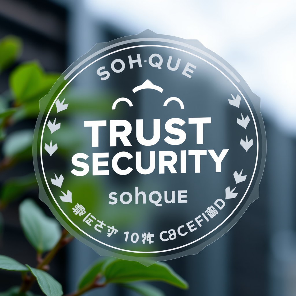 Digital trust and security badge representing customer confidence in Sohqee's certified cloud hosting services